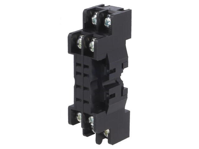 Socket; PIN: 8; 7A; 250VAC; op paneel,op DIN-rail; schroefklemmen Socket; PIN: 8; 7A; 250VAC; op paneel,op DIN-rail; schroefklemmen